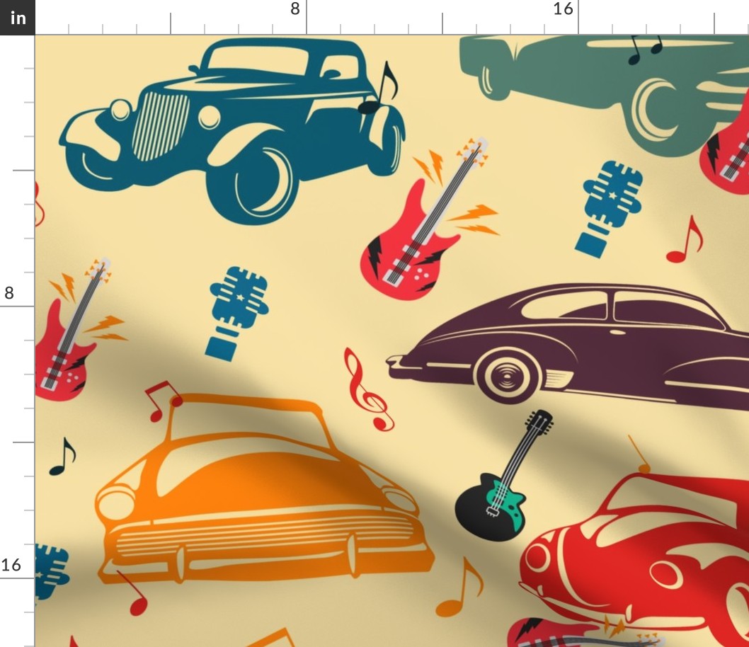 Rockabilly Mania Hot Rods- Large Scale
