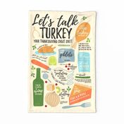 Talking Turkey Thanksgiving Wisdom Tea Towel