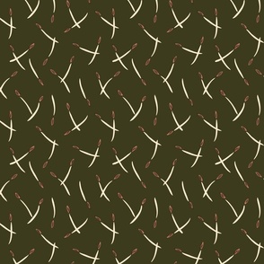 Flimsy buds  vector pattern// small scale