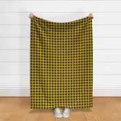 mustard black gingham