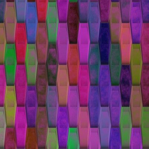 GRUNGE WOOD SCALE GEOMETRY PURPLE MULTICOLOR PSMGE