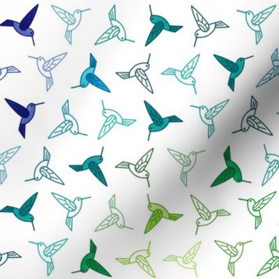 Hummingbird Dance - MEDIUM – Multi Green Blue