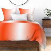 21" x 42"  ombre gradient minium orange pumpkin summer autumn #ff4710 to white