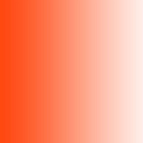 21" x 42"  ombre gradient minium orange pumpkin summer autumn #ff4710 to white
