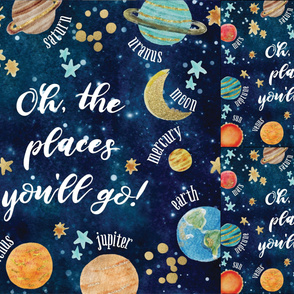1 blanket + 2 loveys: oh, the places you'll go! // indigo