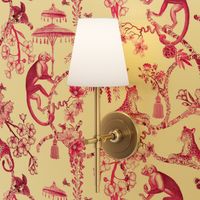 Chinoiserie Whimsy Pink and White