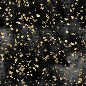 Starry Sky Galaxy Black Gold