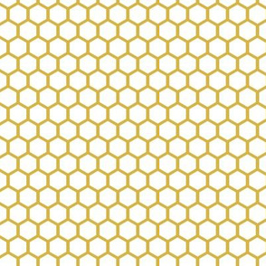 White Golden Honeycomb half scale