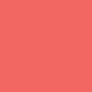 Coral Pink Watermelon Solid #f26761