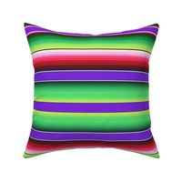  Purple Red and Green Mexican Serape Blanket Stripes