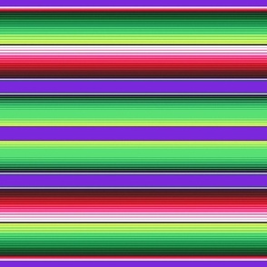  Purple Red and Green Mexican Serape Blanket Stripes
