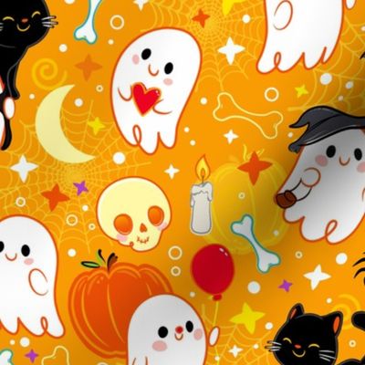 Fright and Shriek Ghosts - Larger Print