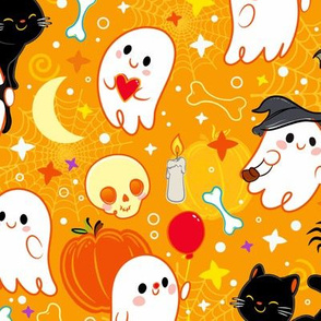 Fright and Shriek Ghosts - Larger Print