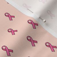 Breast cancer awareness month october women support design peach pink