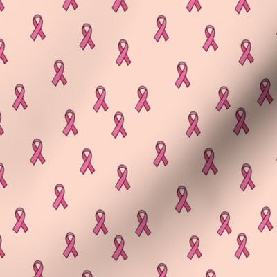 Breast cancer awareness month october women support design peach pink