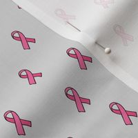 Breast cancer awareness month october women support design soft gray pink