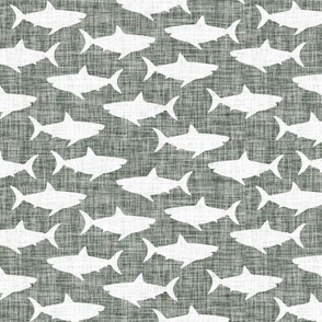 2" linen sharks // laurel