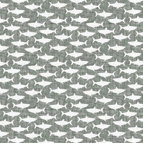 1" linen sharks // laurel