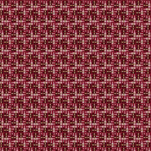 Wine Bottle Pattern on Red - small / tiny