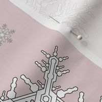 Snowflakes L Antique Pink