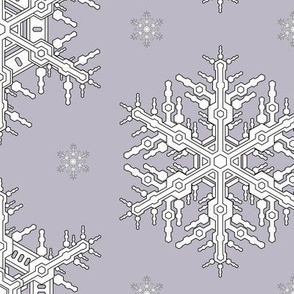 Snowflakes L Lavender