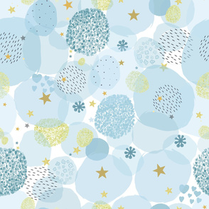 It's a boy. Baby shower with square_ stars background seamless fabric pattern