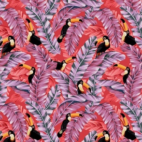 Pink Toucans 12x12