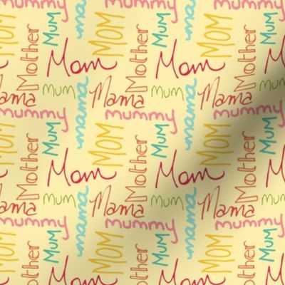 Hand Lettering - Mother, Mom, Mummy