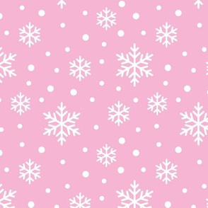 snowflakes - pink