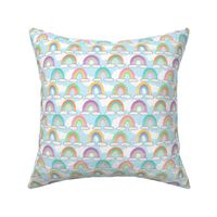 Colorful Rainbows Sky Pattern - Small Scale