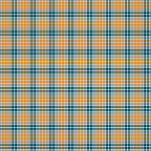 Small Blue, Yellow and Gray Plaid