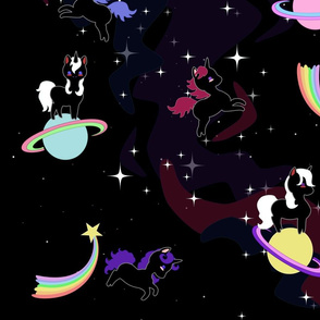 Playful Unicorns in Space