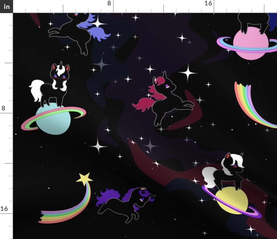 Playful Unicorns in Space