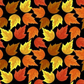 Medium-Scale | Fall Leaves Autumn Season Thanksgiving Halloween