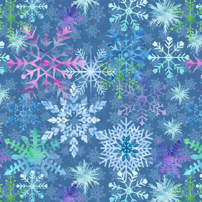 watercolor snowflakes