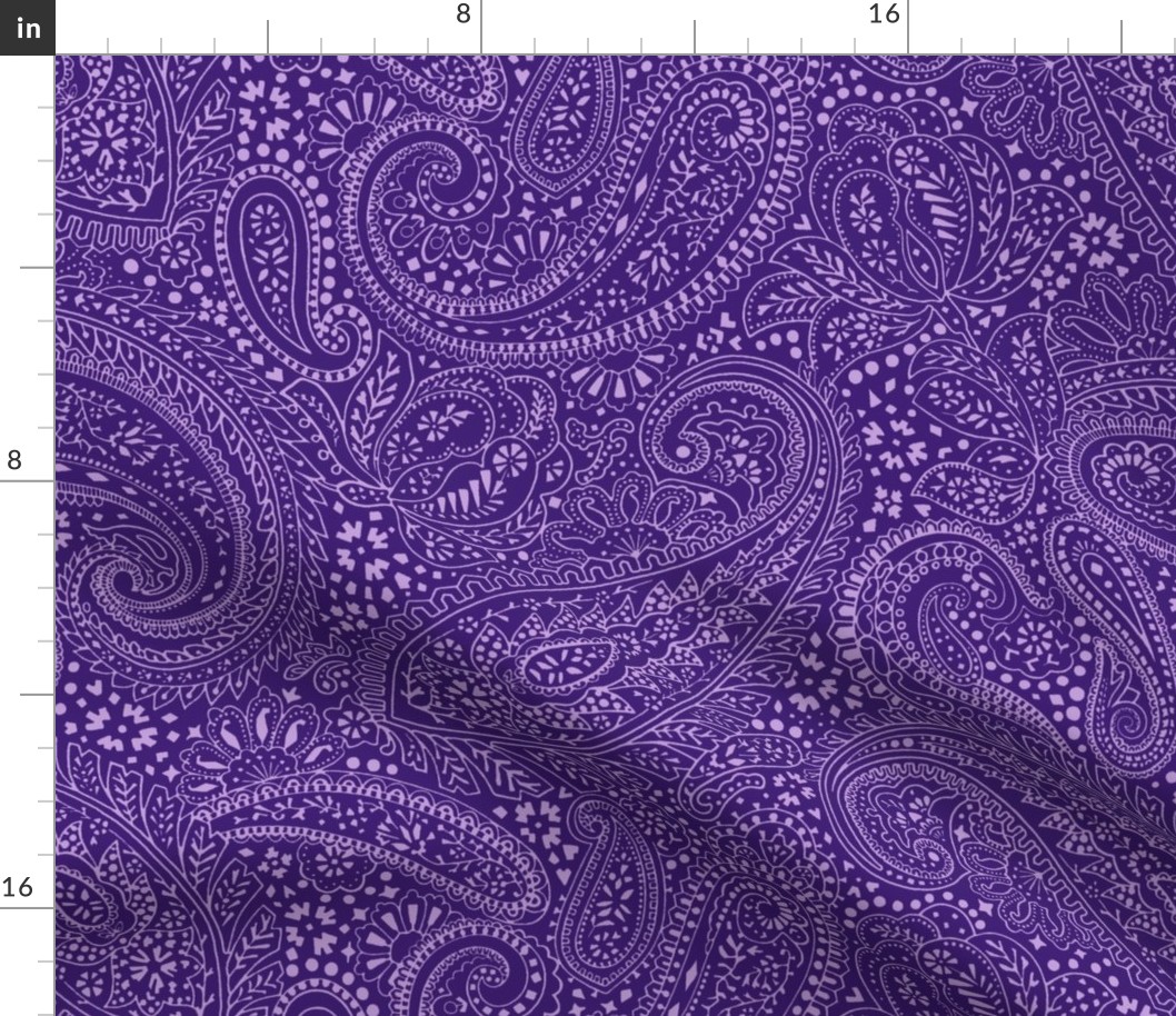 large Paisley Positivity purple 2