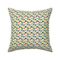 Colorful Abstract Pattern White