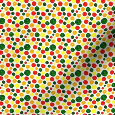 Many Dots Pattern White