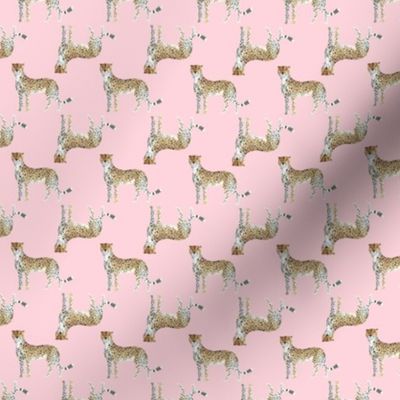 Cheetah Simple Pattern On Pink Blush
