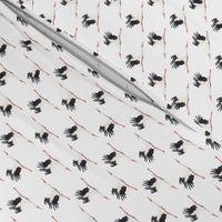 Stork Pattern On White