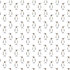 Penguin Pattern White