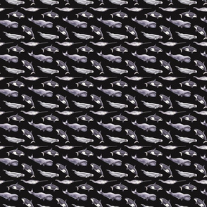 Whales Pattern Dark