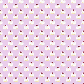Pudding Cherry Pattern Pink