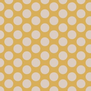 Pop Art Halftone Polka Dot in Pink and Gold, Large