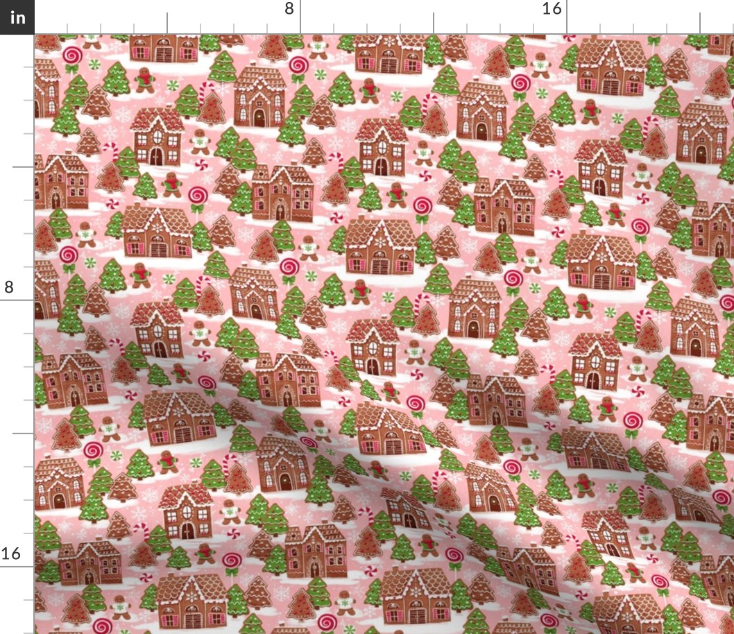 Christmas gingerbread houses small scale