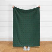 Green Plaid with Small Bear