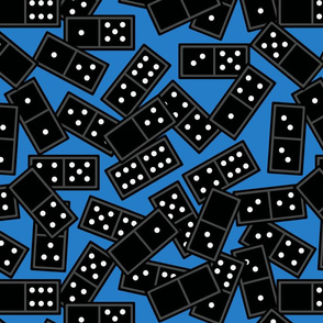 domino scatter blue 16x16