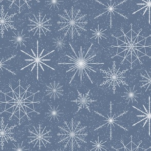 Snowflake Mandalas twilight large scale