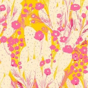 Pink & Yellow Desert Flowers