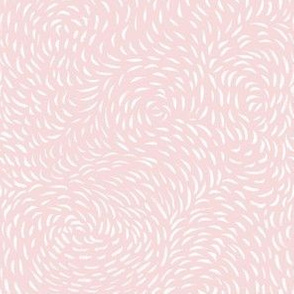 Swirling Dash in Blush // Abstract Mark Making Print